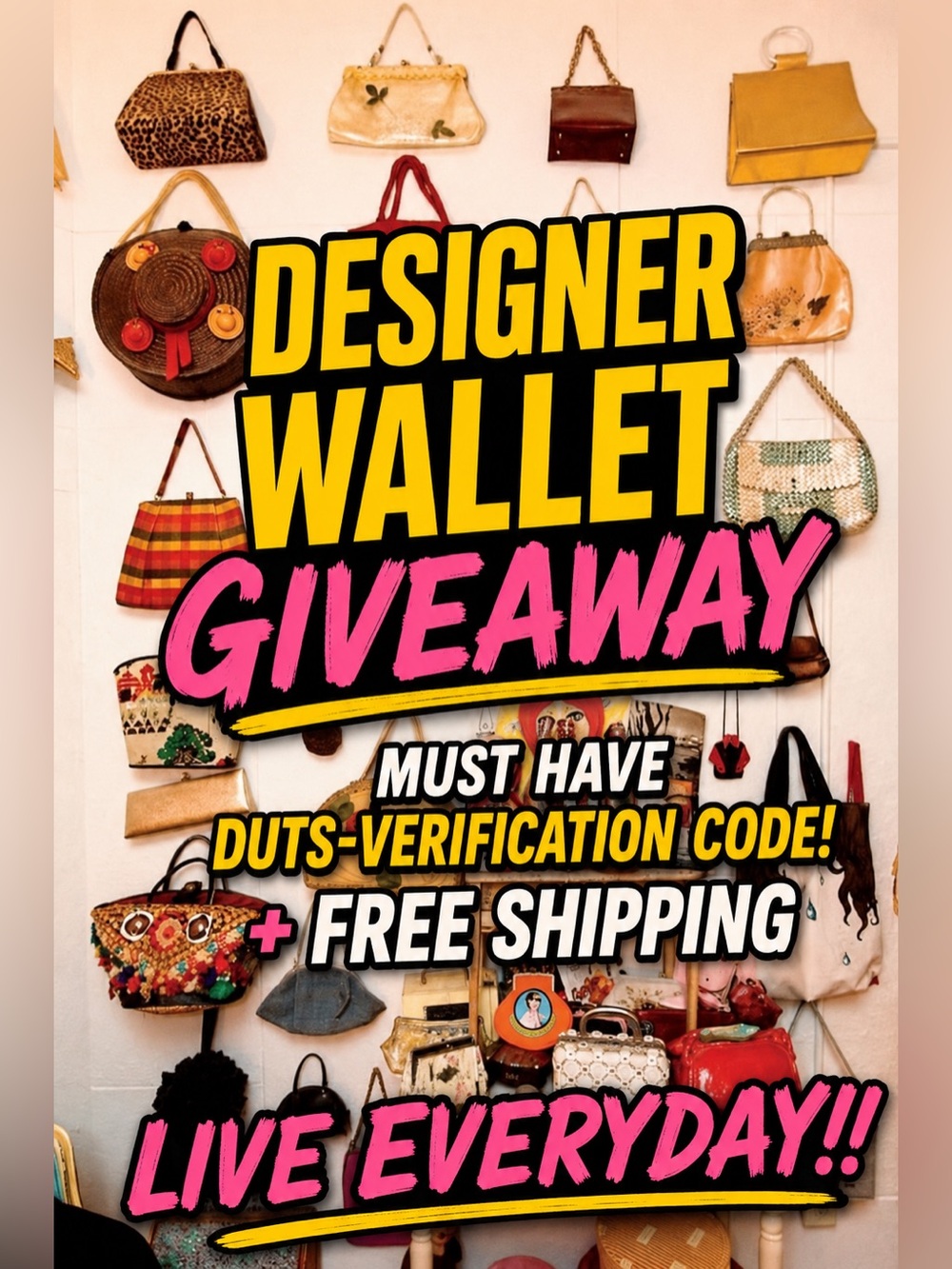 Givey• OR Duts-verification code •Designer wallet + Free shipping